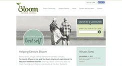 Desktop Screenshot of bloomseniorliving.com